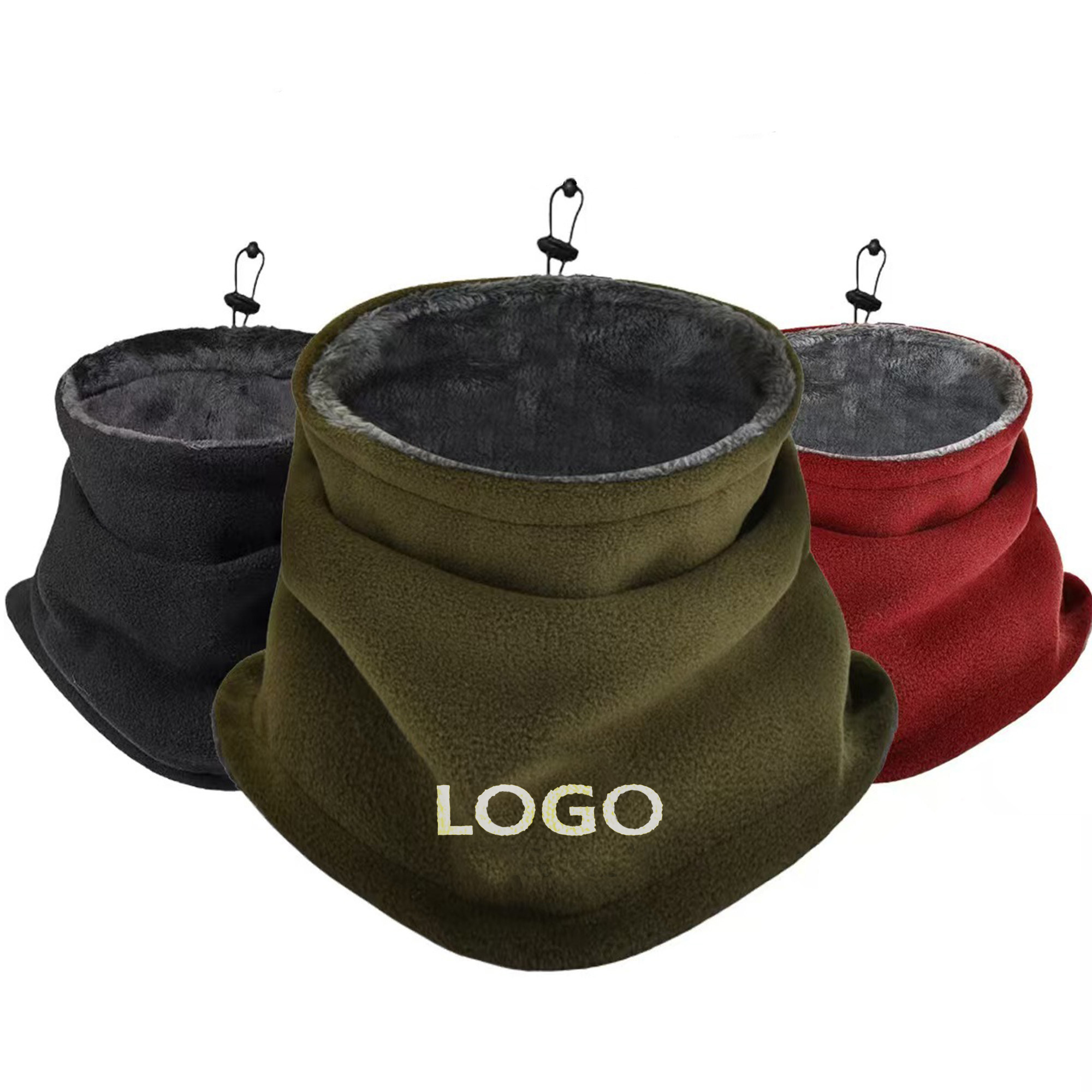 Winter Outdoor Thick And Warm Polar Fleece Scarf 2