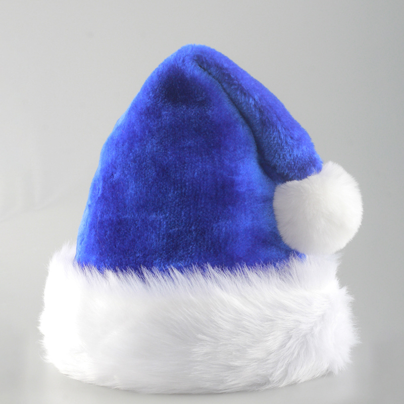 Santa Hat Holiday Unisex Velvet Comfort Extra Thicken Santa Xmas Hat 3