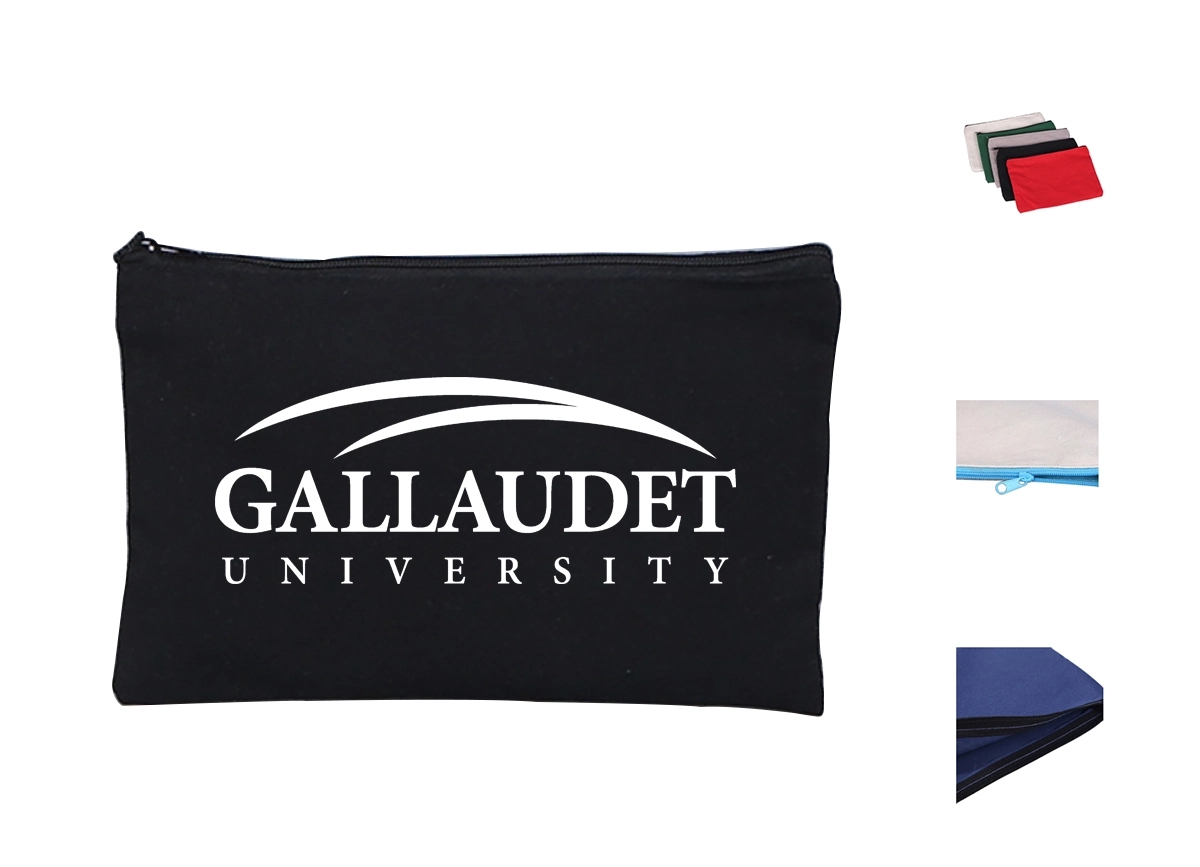 Cotton Zippered Pencil Case 1