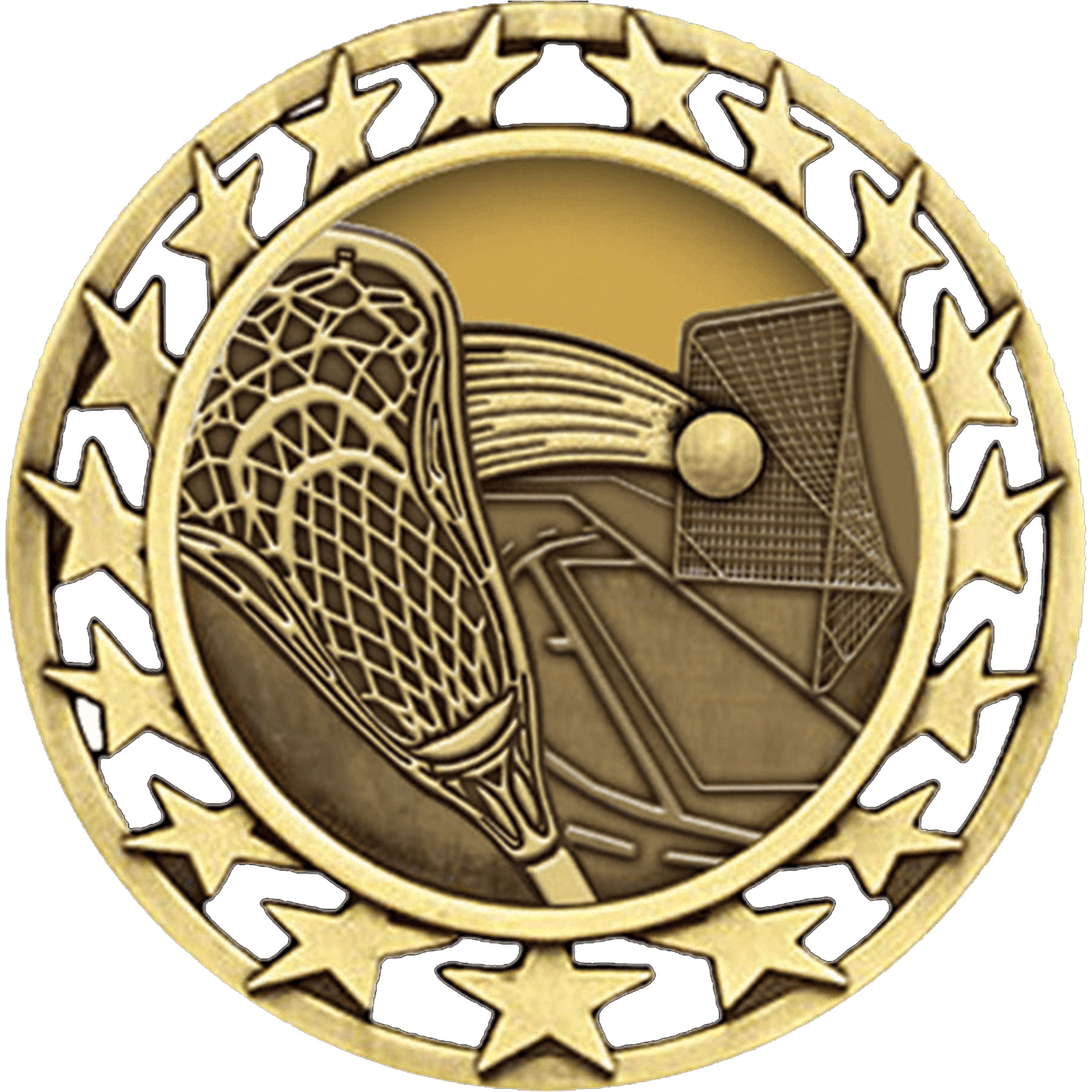 Stock Star Sports Medals: Lacrosse 2