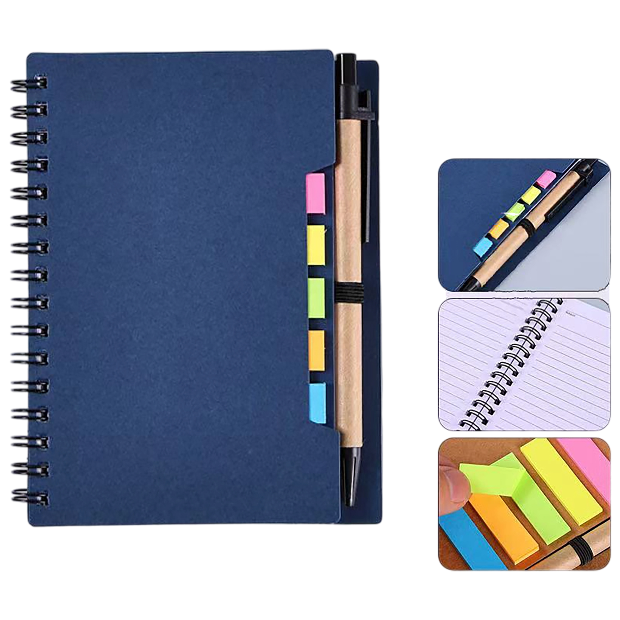 Spiral Notebook With Sticky Note And Pen 4.7" x 5.7" 1