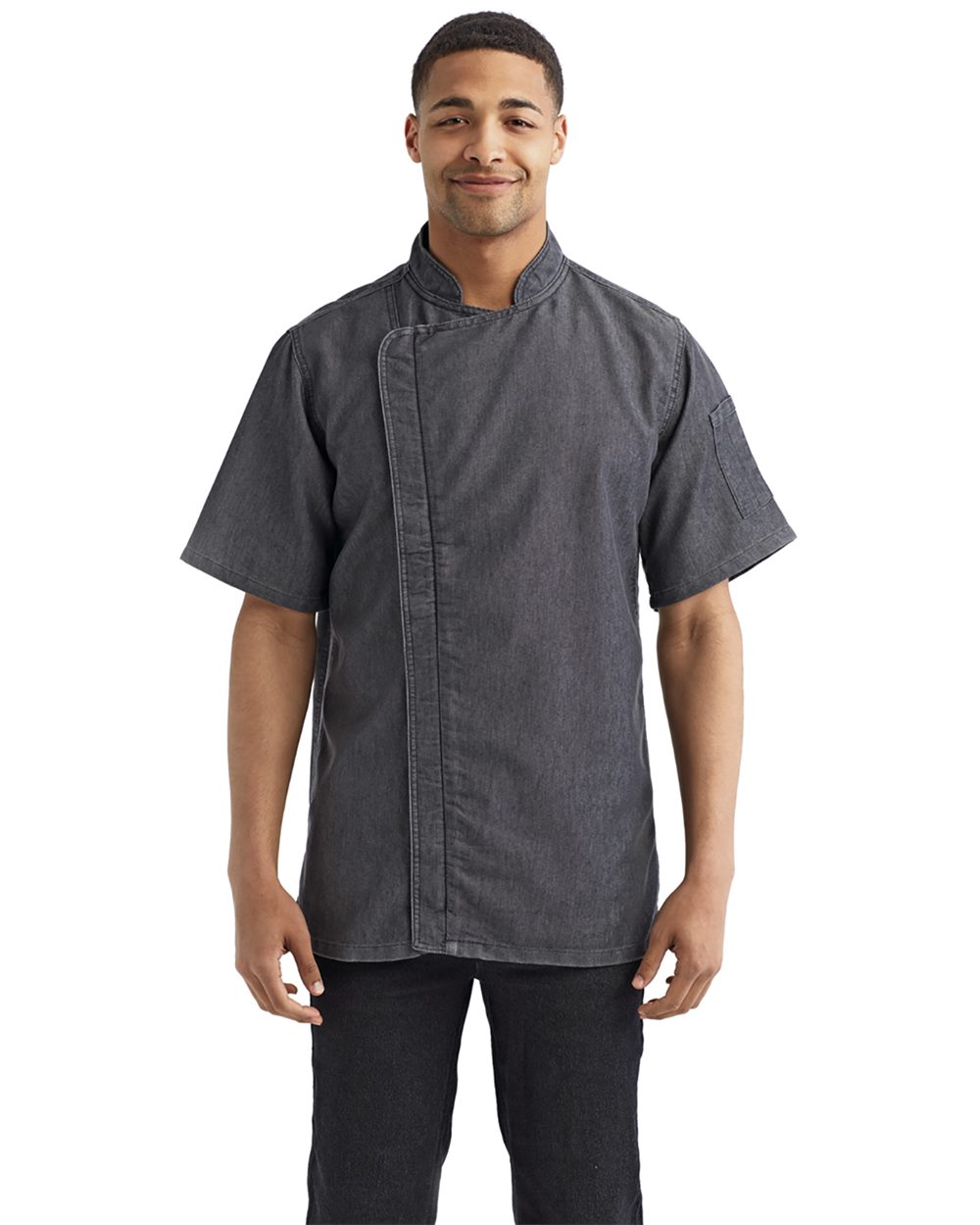 Unisex Zip-Close Short Sleeve Chef's Coat - RP906 6