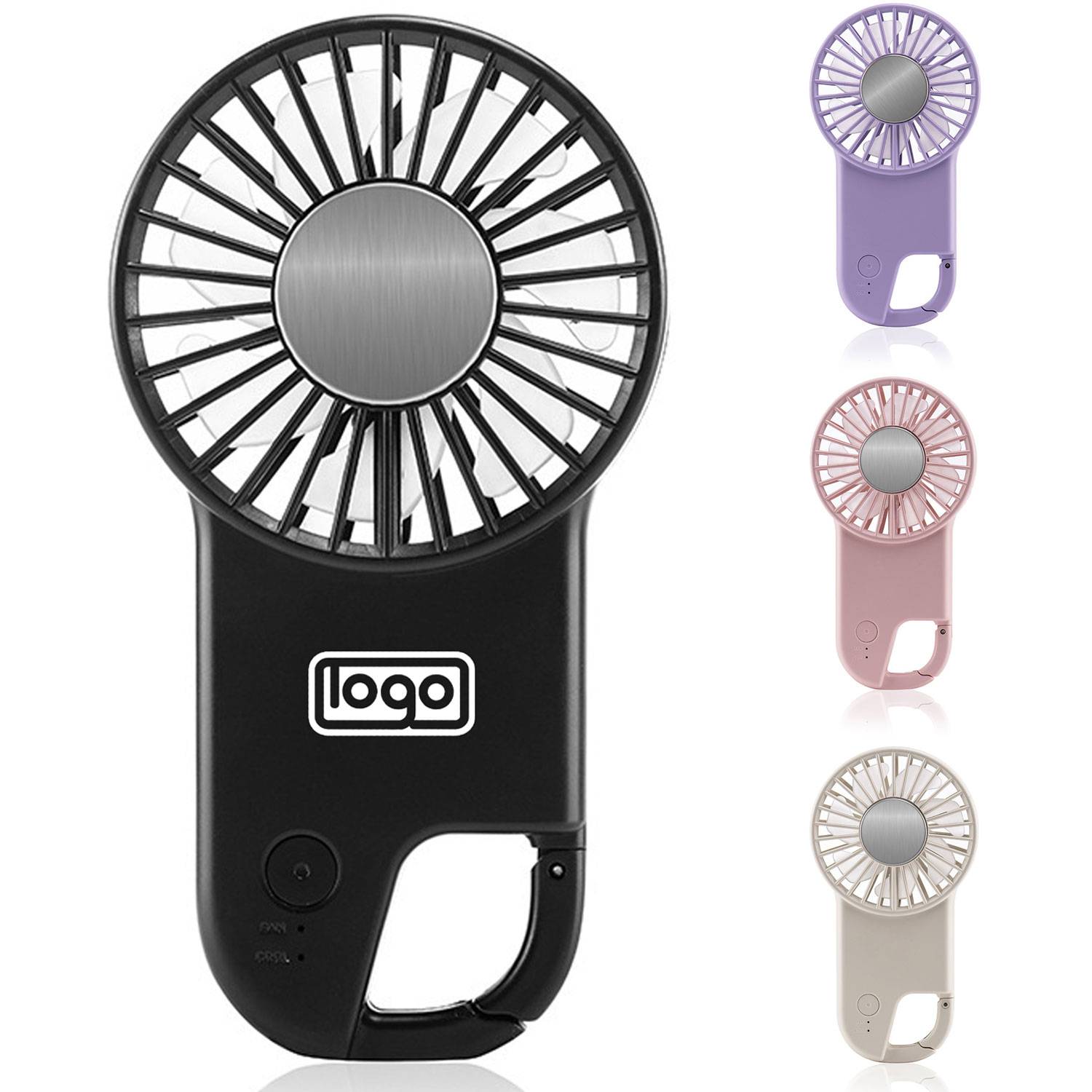 Mini Handheld USB Rechargeable Fan W/ Buckle 9