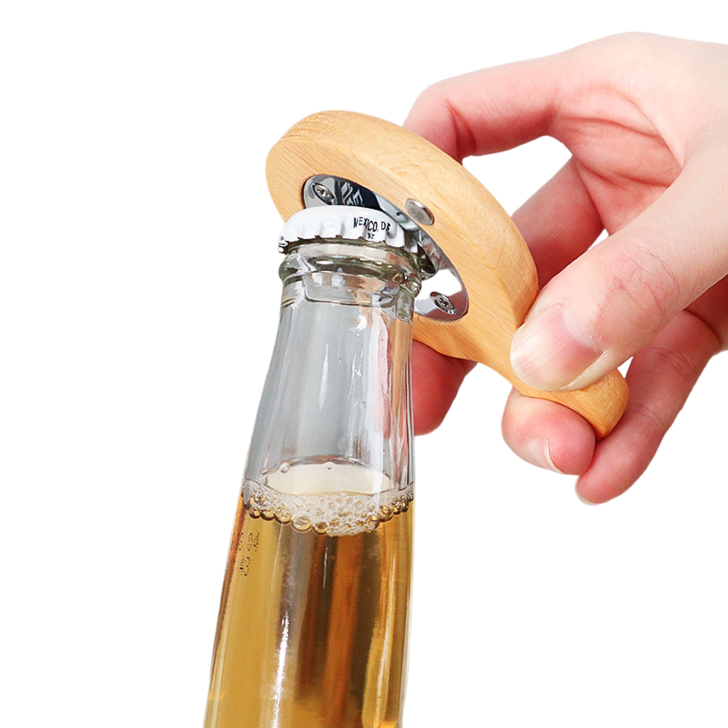 Wooden Handle Bottle Opener With Magnet 6