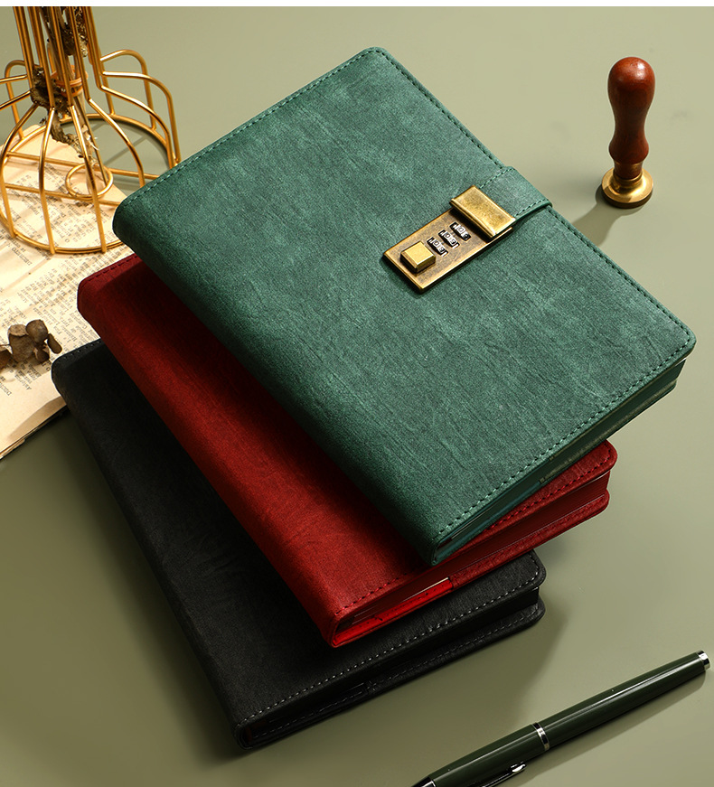 A5 PU Leather Journal with Lock 224Pages 6