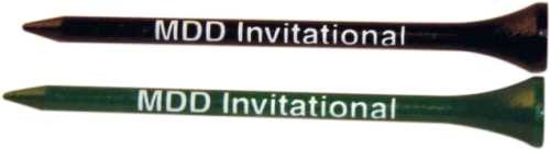 3 1/4" Silkscreened Golf Tees 1