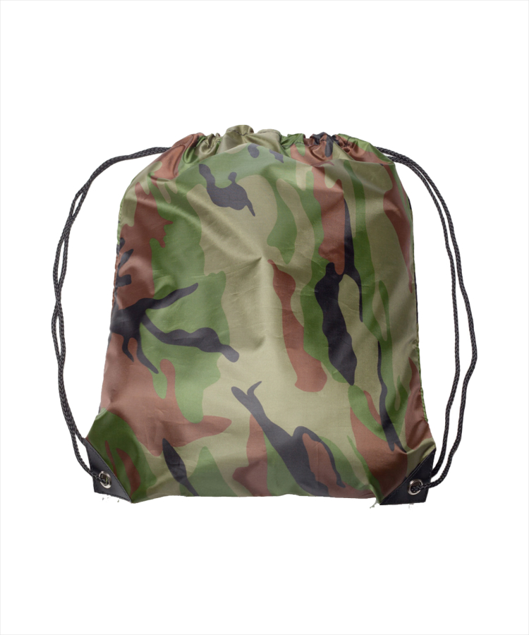 Union Printed - Black Trim Drawstring Bags 10