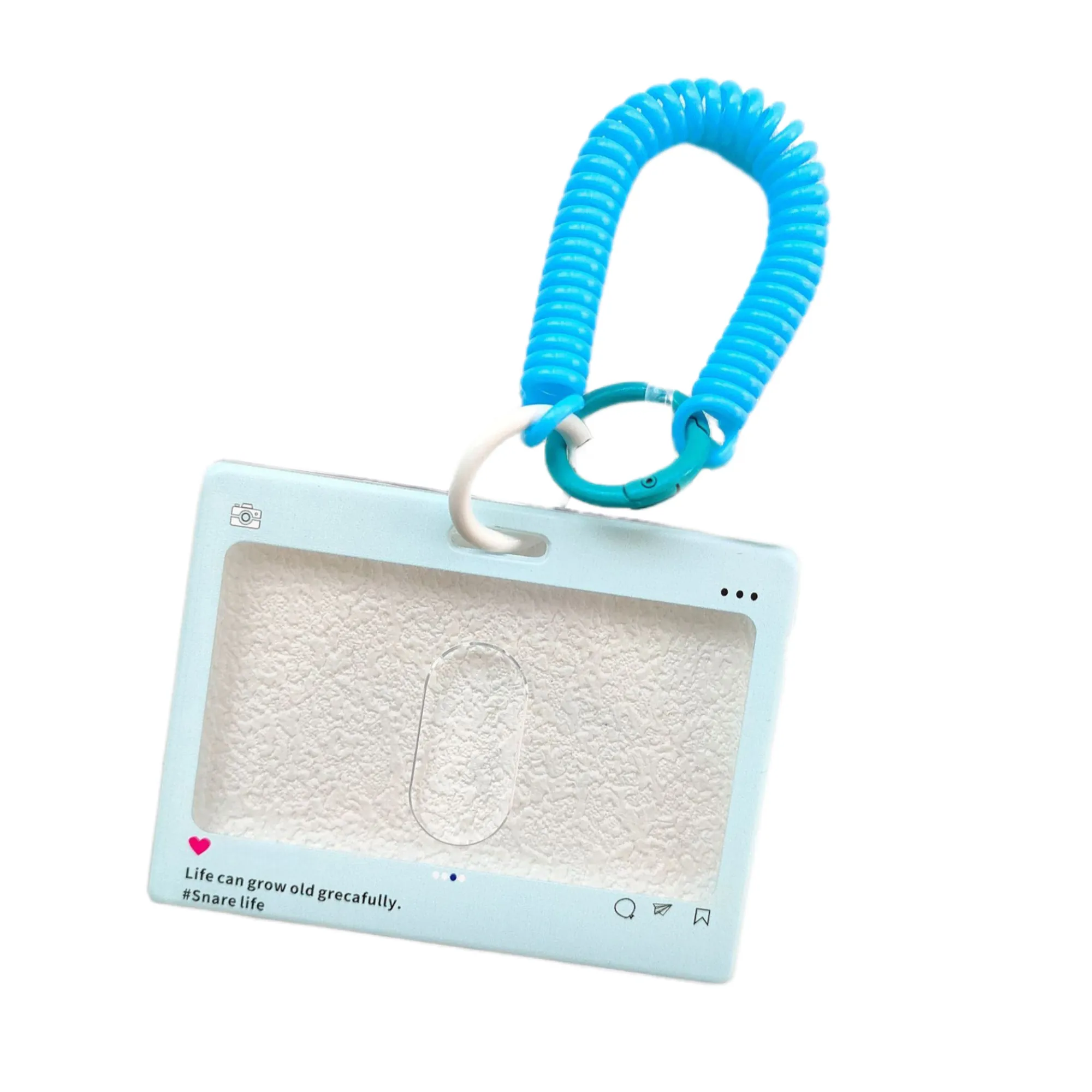 Acrylic Card Holder Keychain 2
