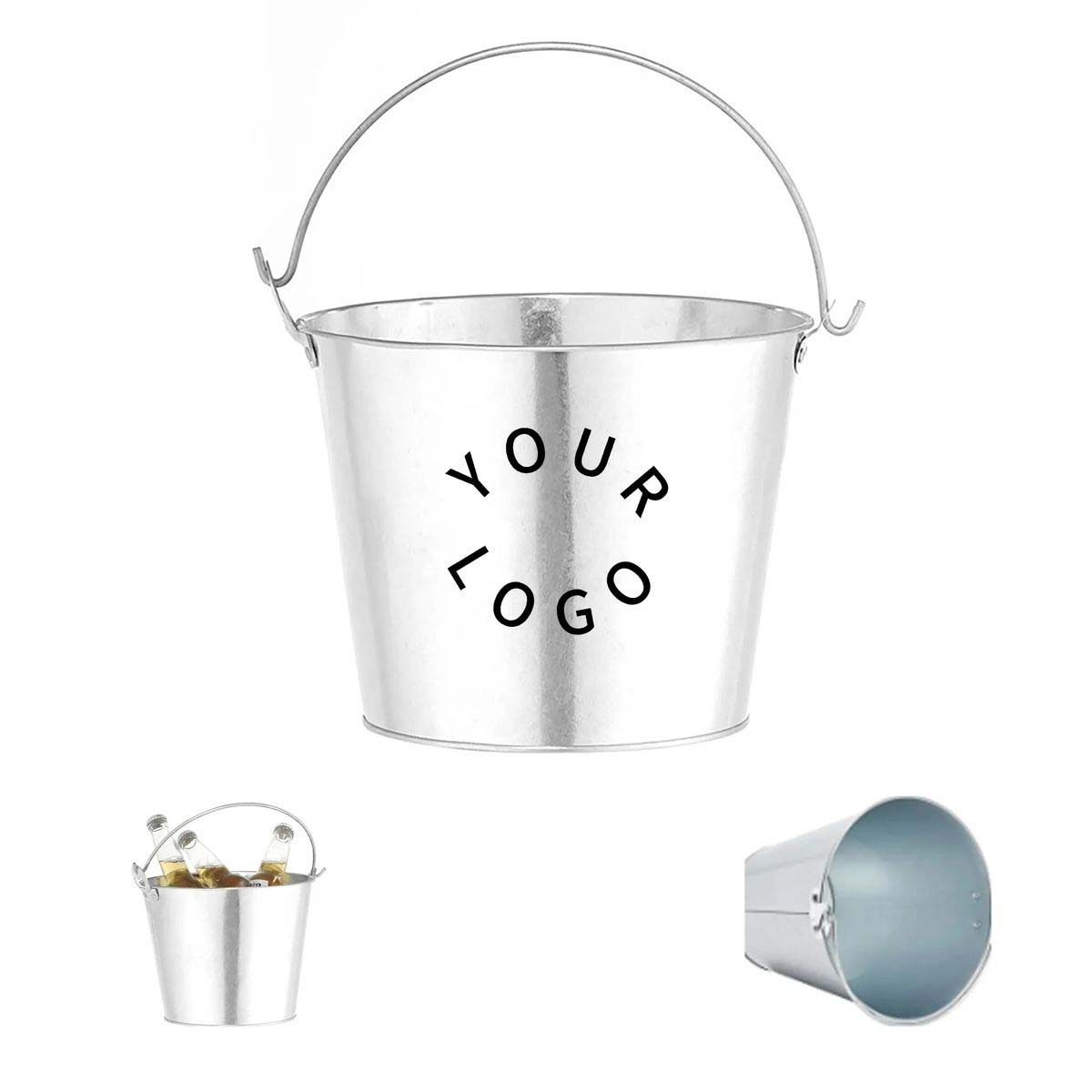 Durable Metal Ice Bucket for Beverages and Events 2