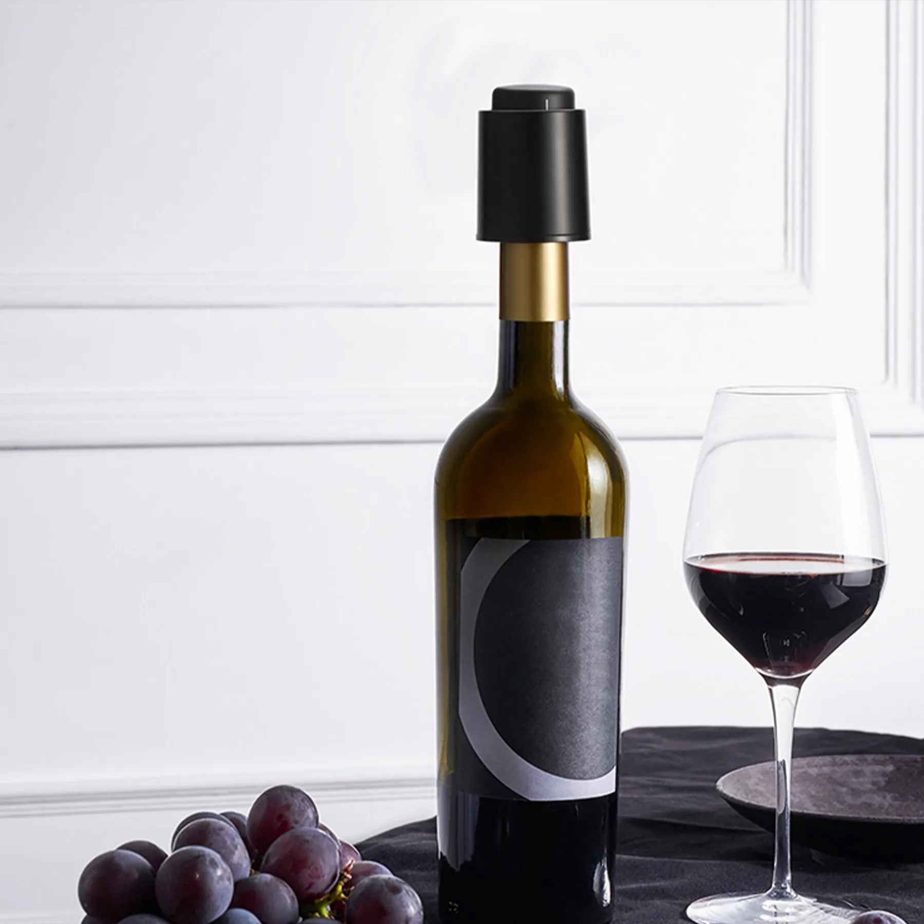 Abs Press Type Vacuum Red Wine Stopper 6