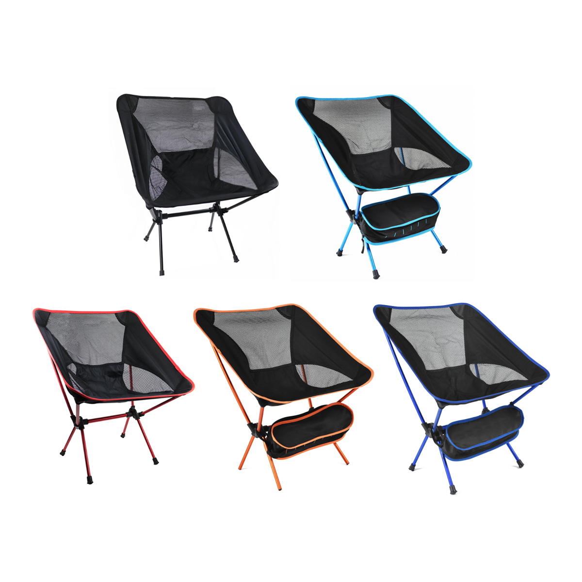 Lightweight Folding Camping Chair with Mesh Back 9