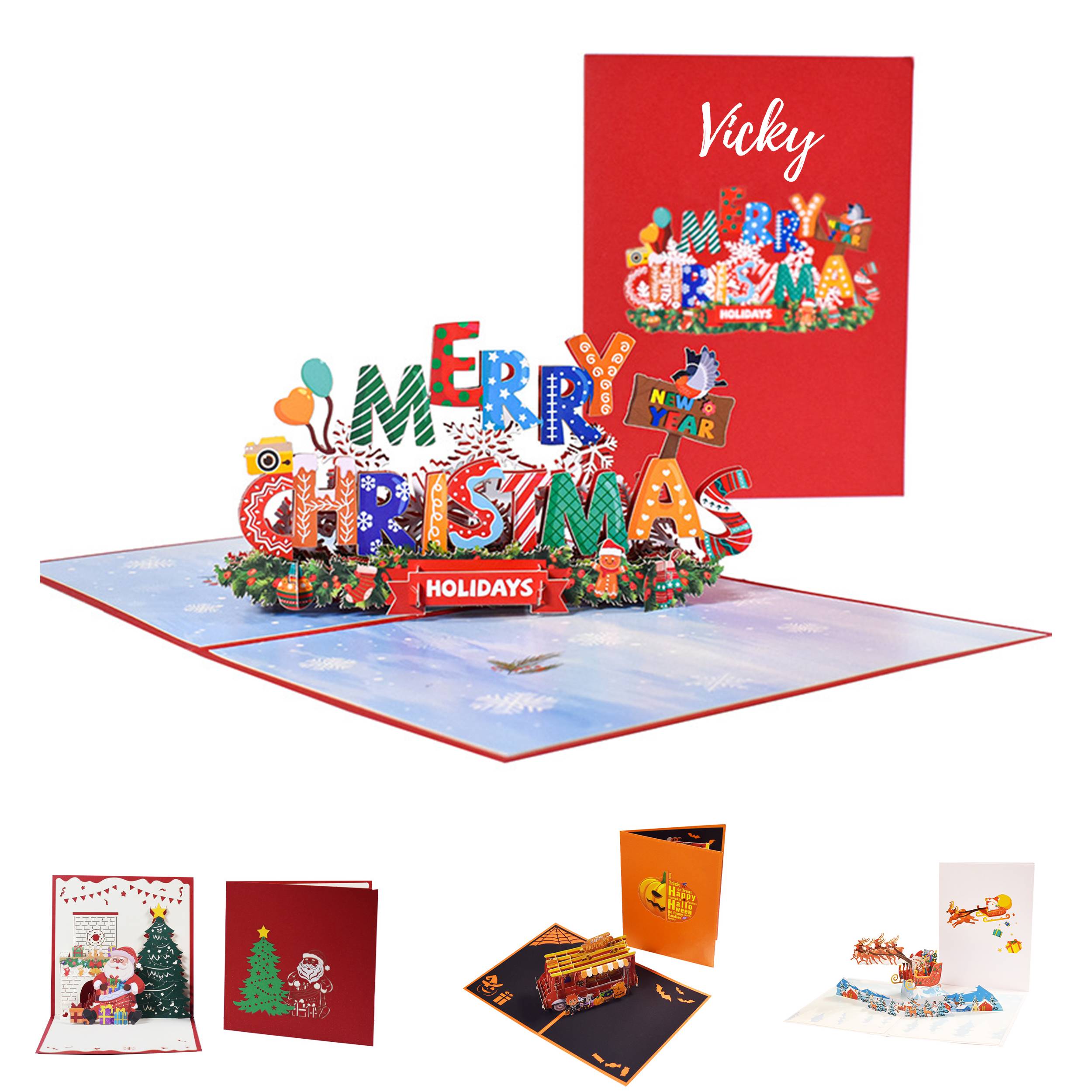 3D Christmas Greeting Card 6