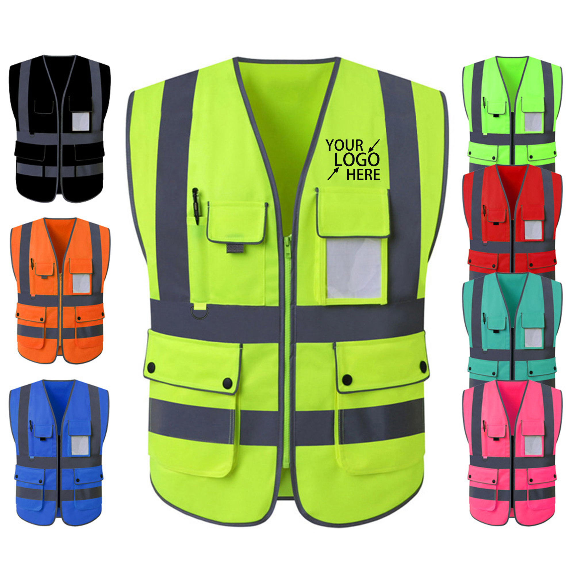 Polyester Reflective Work Vest 2