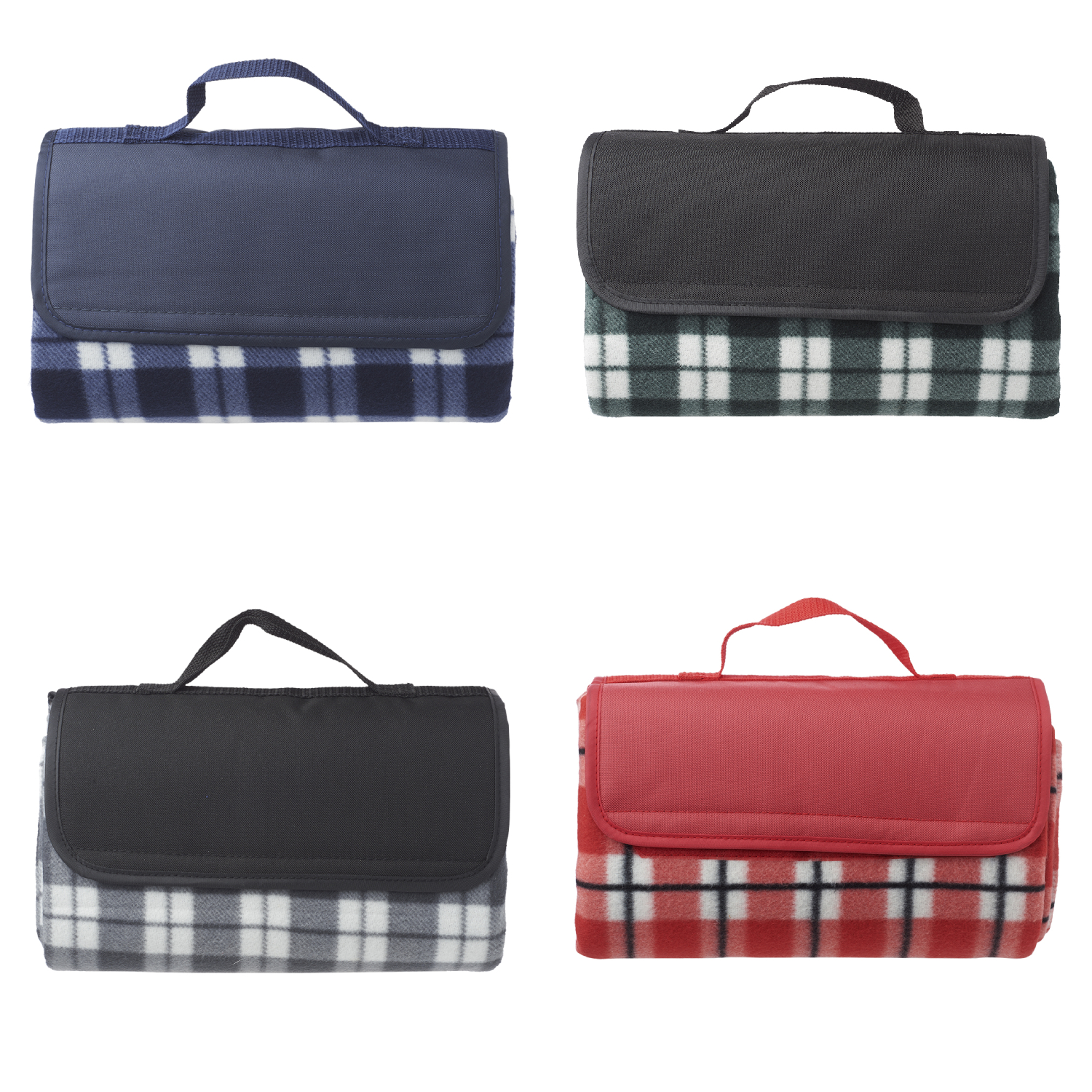 Checkered Roll-Up Picnic Blanket 4