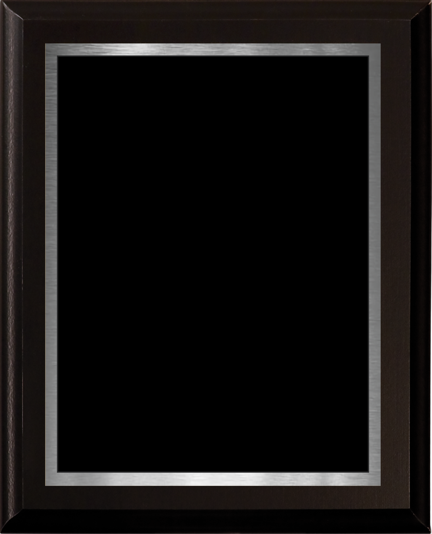 Black Matte Plaque w/ Choice of Double Engraved Plate 3