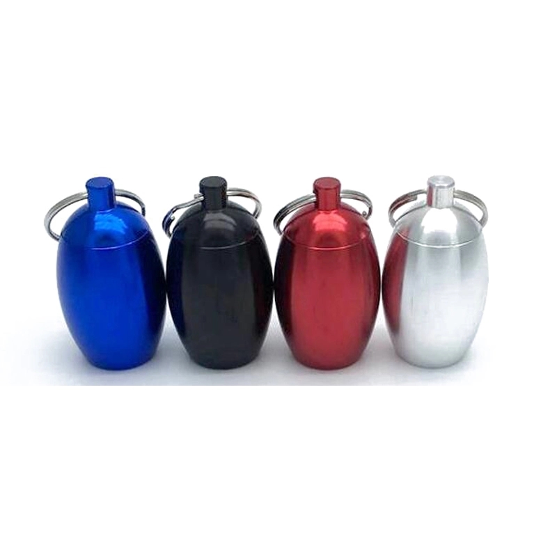 Waterproof Aluminum Container With Keychain 1