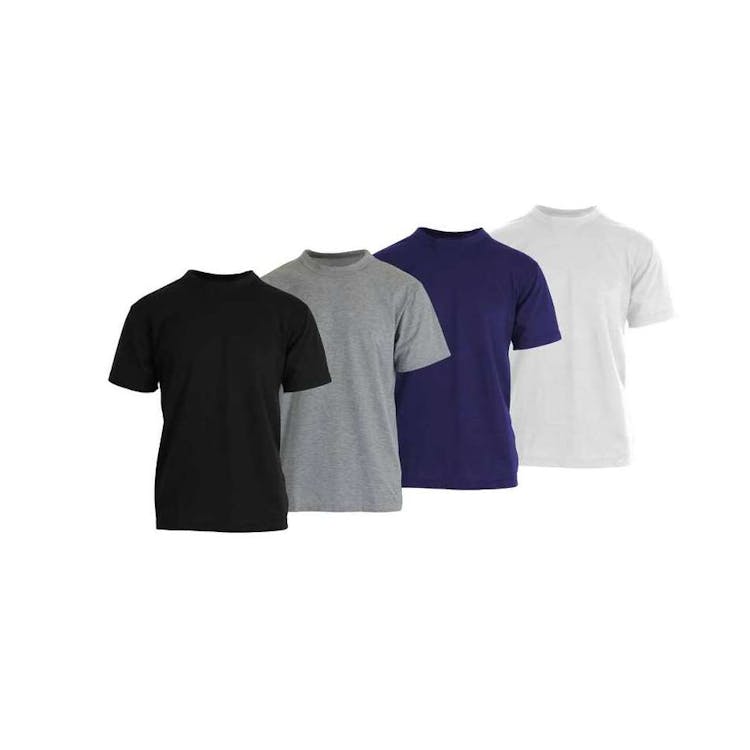 Men's Crew Neck Pocket Tees - White Small 1