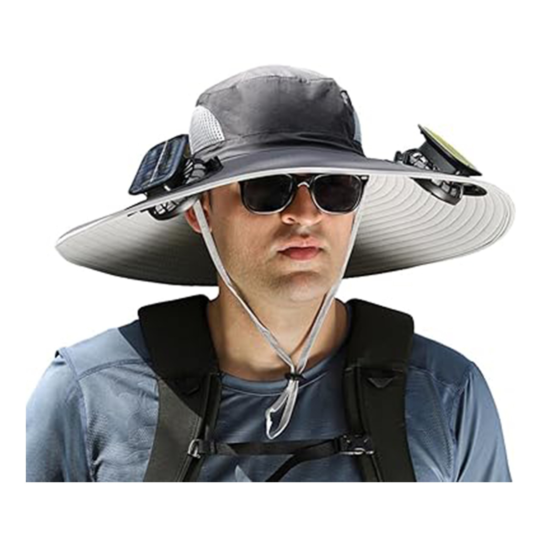 Sun Hat with 2 Solar Fans 6