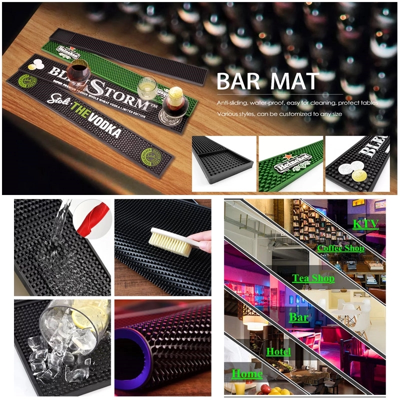 Branded PVC Custom Promotion Counter Rail Mat 1