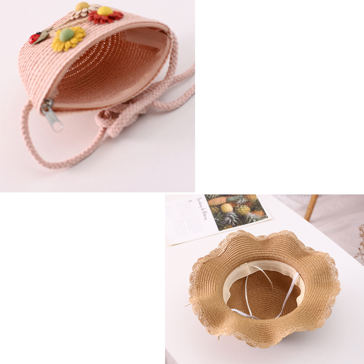 Children's Summer Sun Protection Fishing Hat and Bag 6