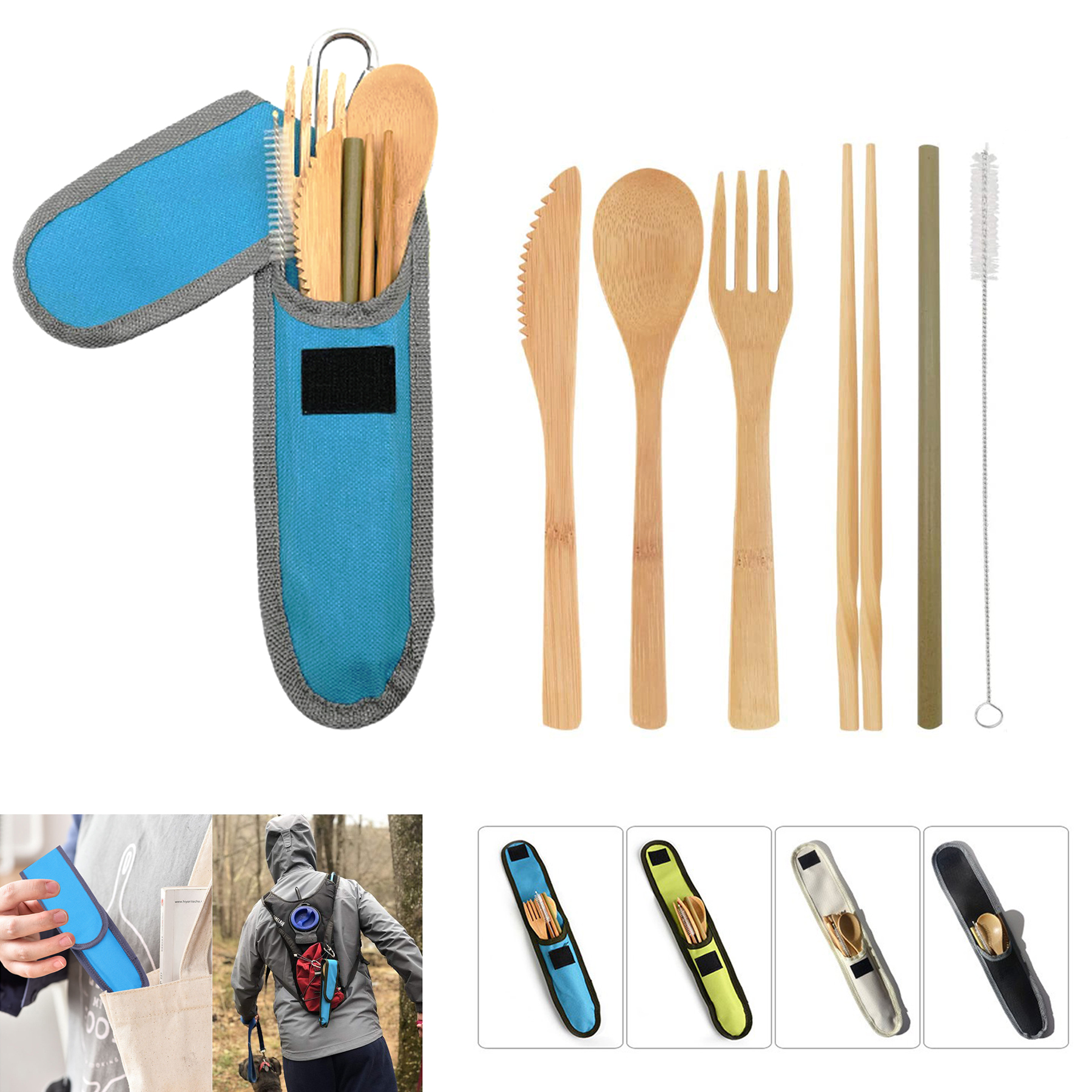 Reusable Bamboo Utensils Set 2