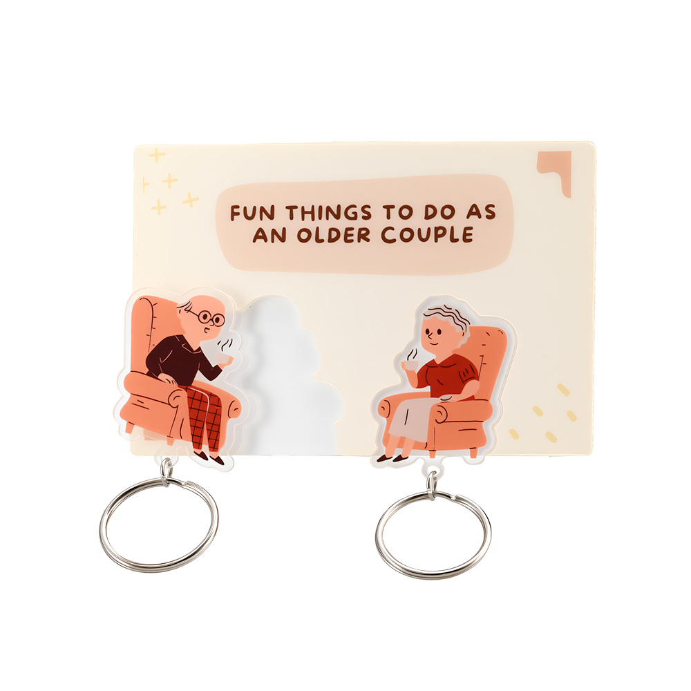 3.5" Acrylic Couples Keychains 1