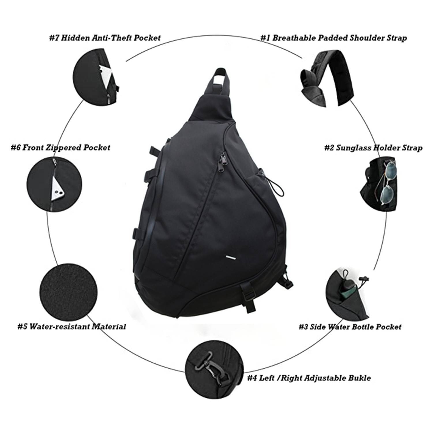 Sling Shoulder Travel Laptops Backpacks 2