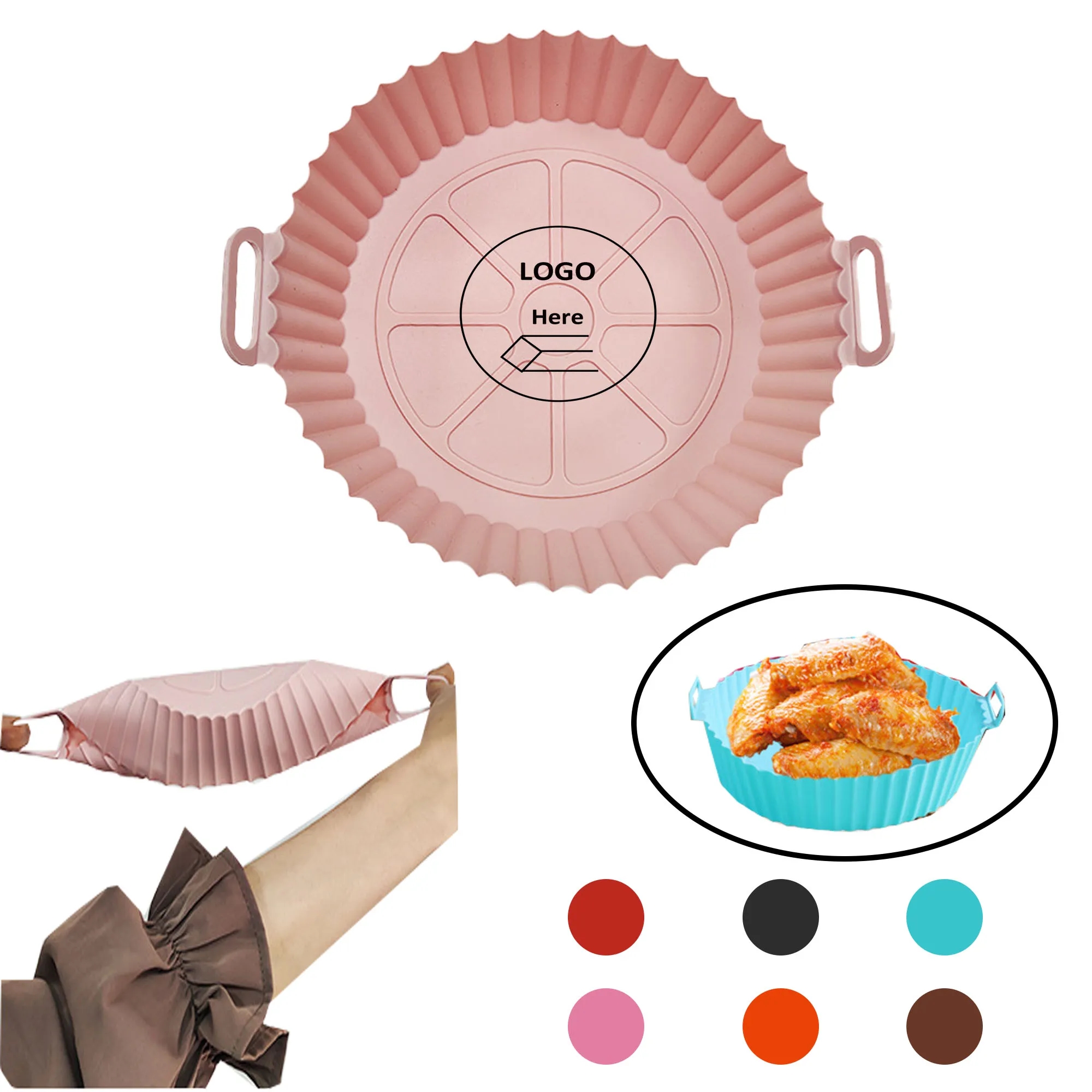 Air Fryer Silicone Pot Basket Liner