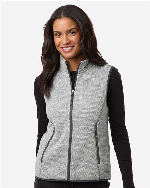 Women's Jasper Jacquard Fleece Vest - NE731W 2