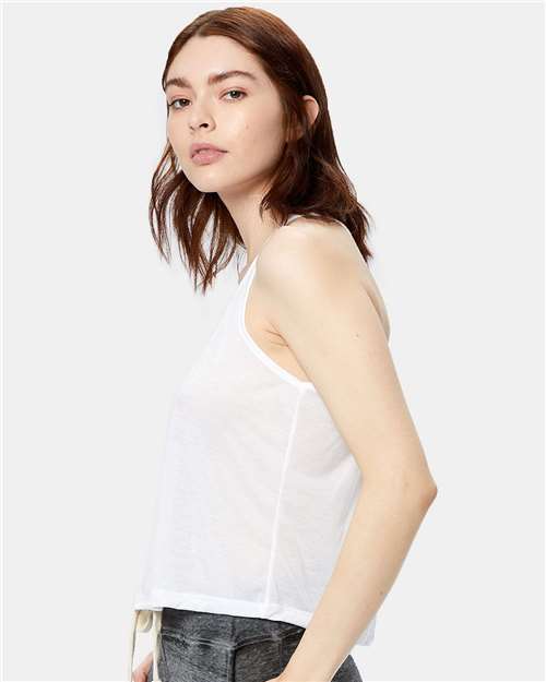 Women's Sheer Cropped Racer Tank Top - US510 8
