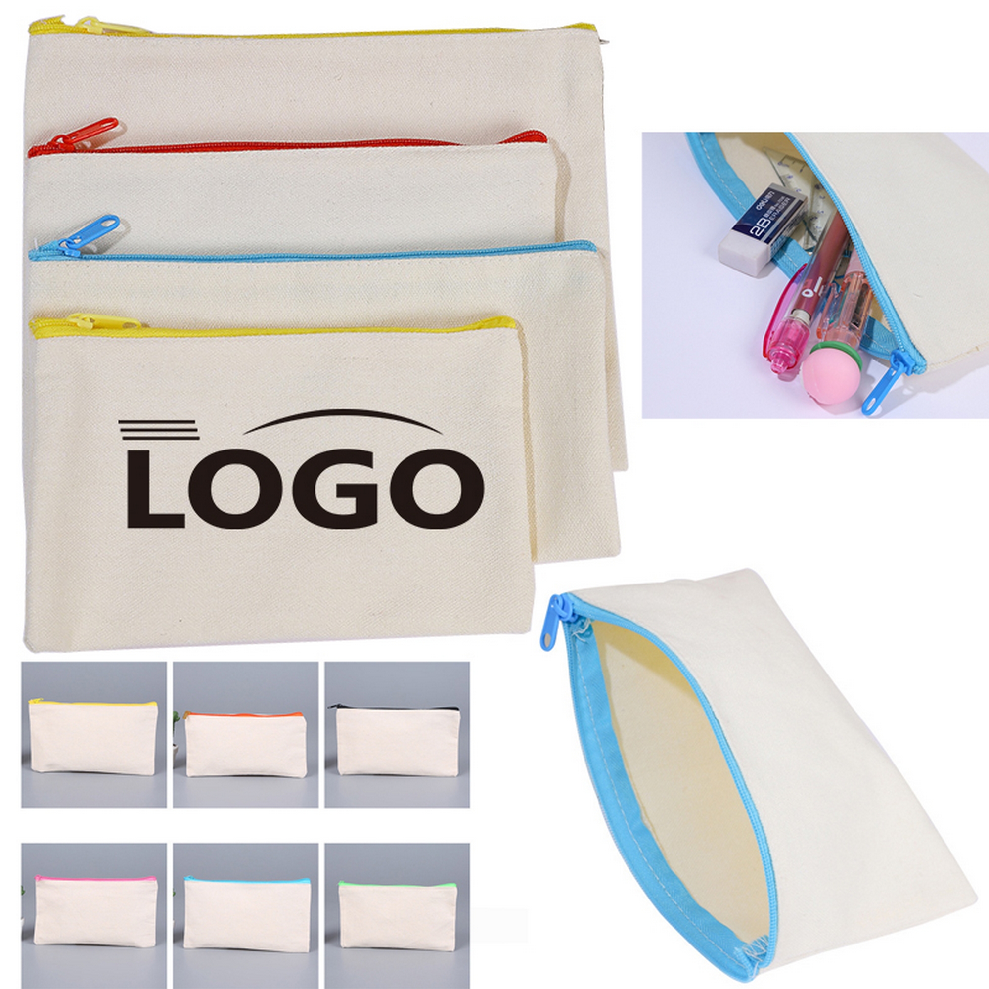 Simple Canvas Pencil Case 2