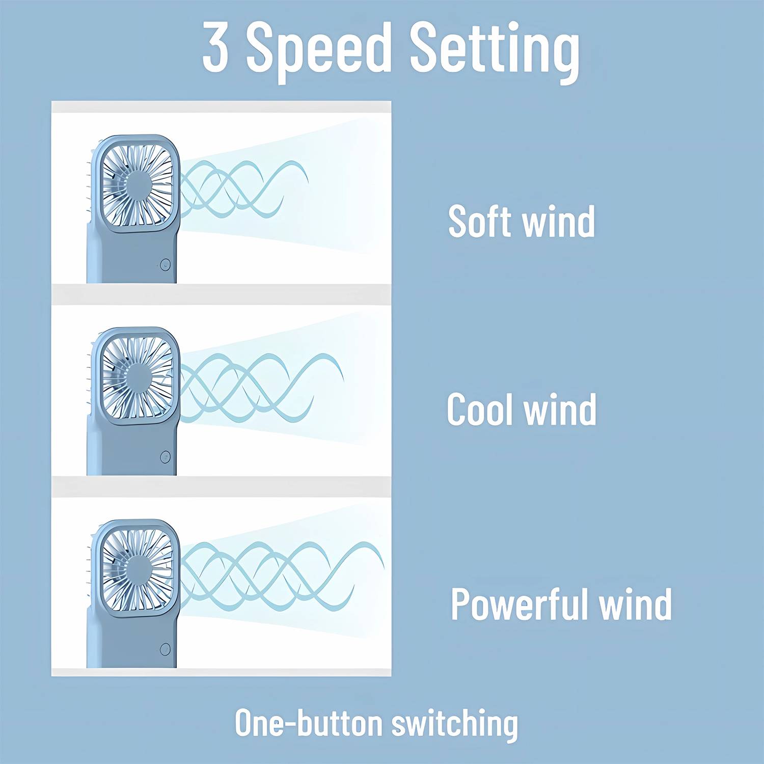 Portable Mini Battery Operated Phone Holder Handheld Fan 5