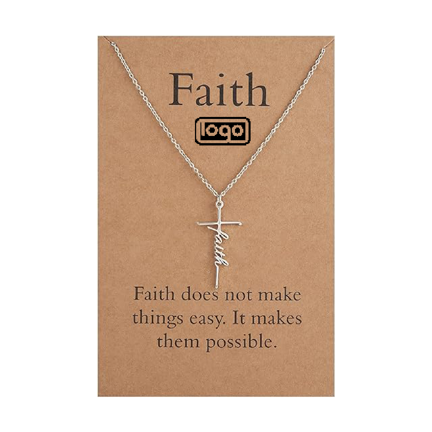 Faith Cross Light Luxury Alloy Pendant 5
