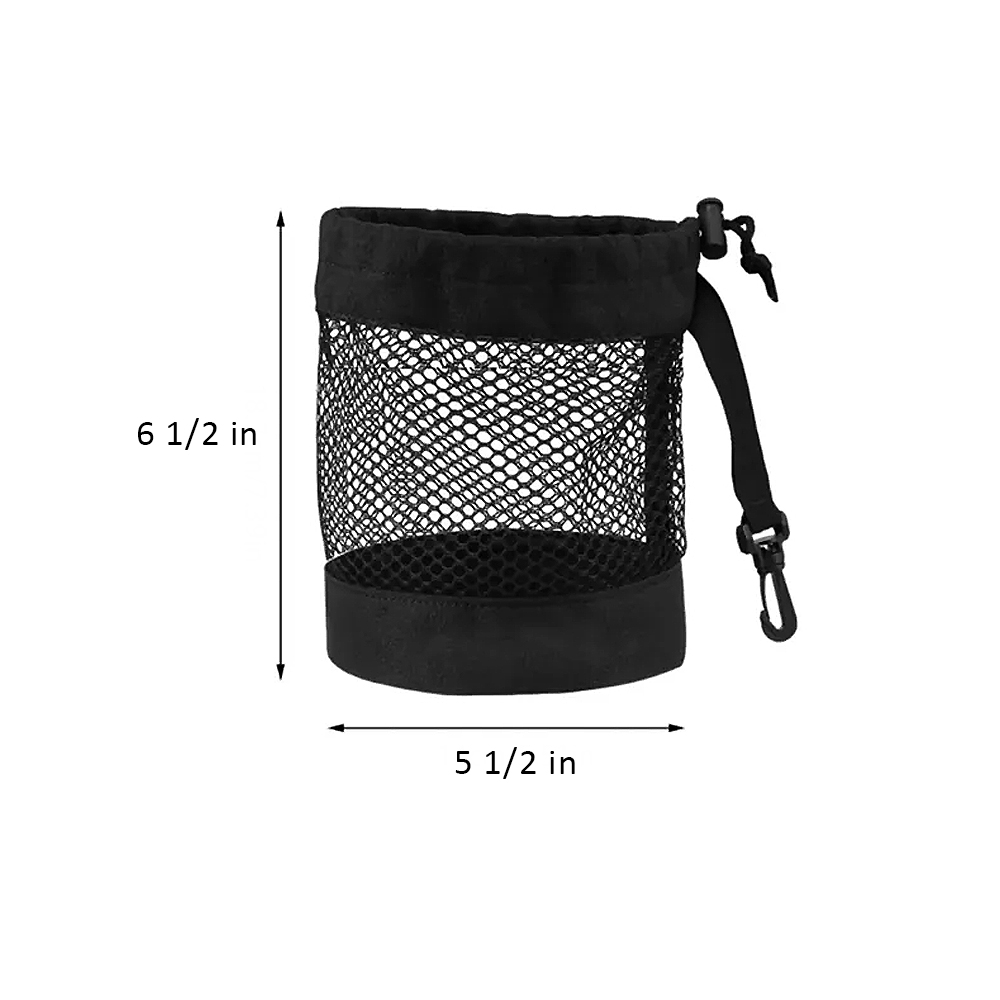 Golf Ball Mesh Carry Bag with Drawstring and Clip 6