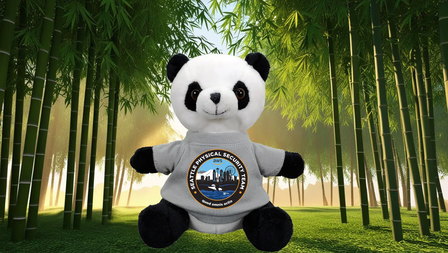 6" Beanie Panda with Embroidered Eyes 2