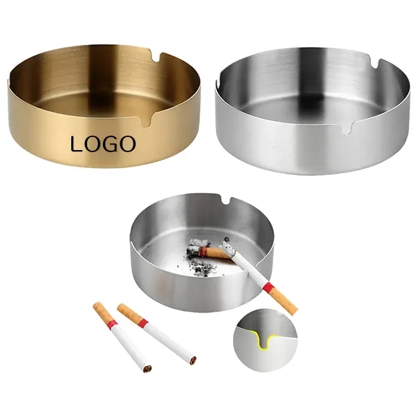 Thick Stainless Steel Ashtray 2
