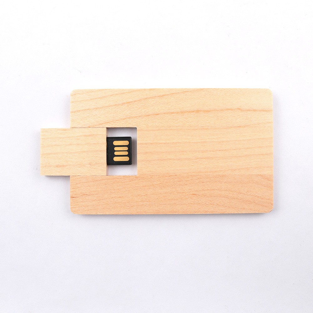 4 GB Wooden Credit Card USB Flash Drive 6
