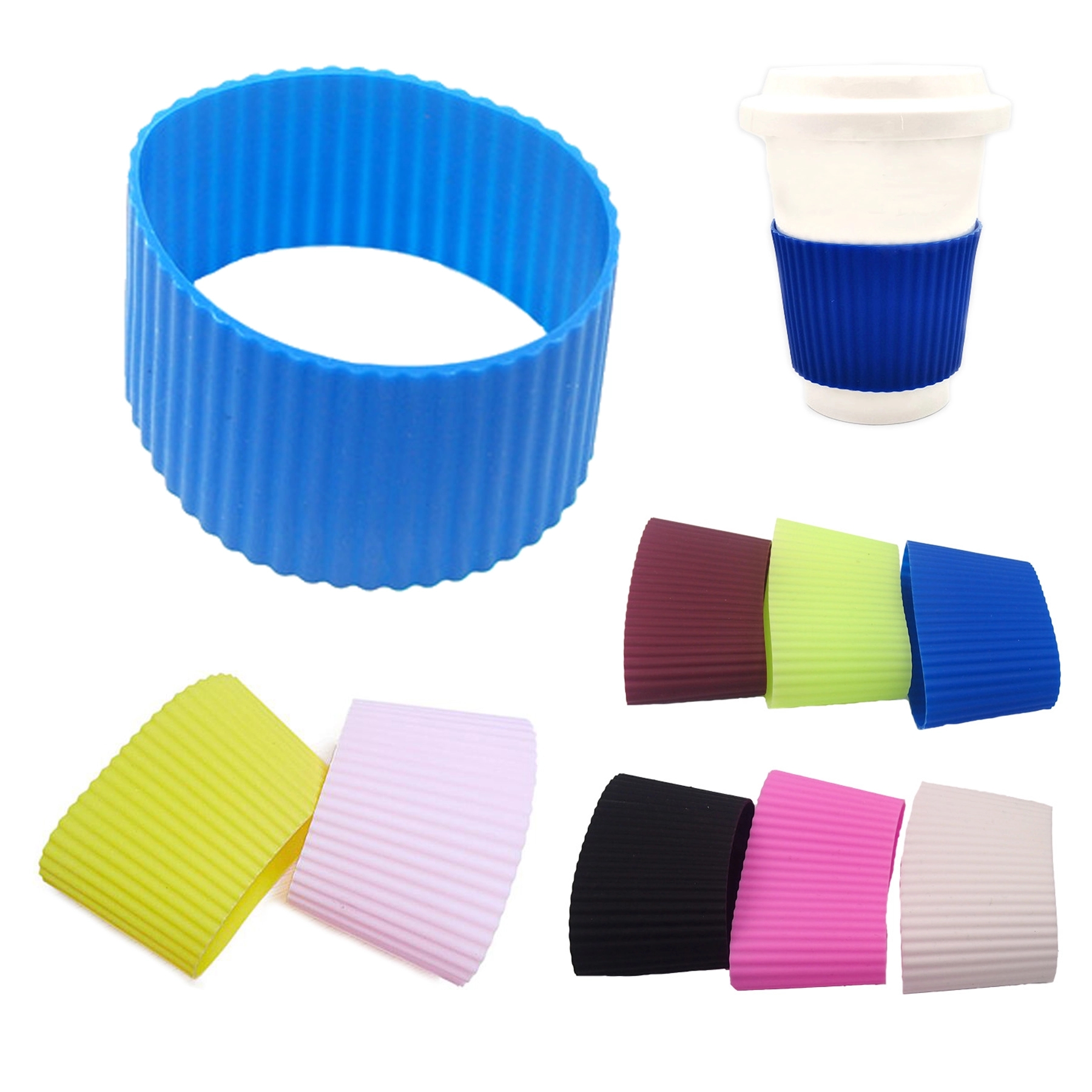 Heat-resistant Silicone Coffee Cup Sleeve 2