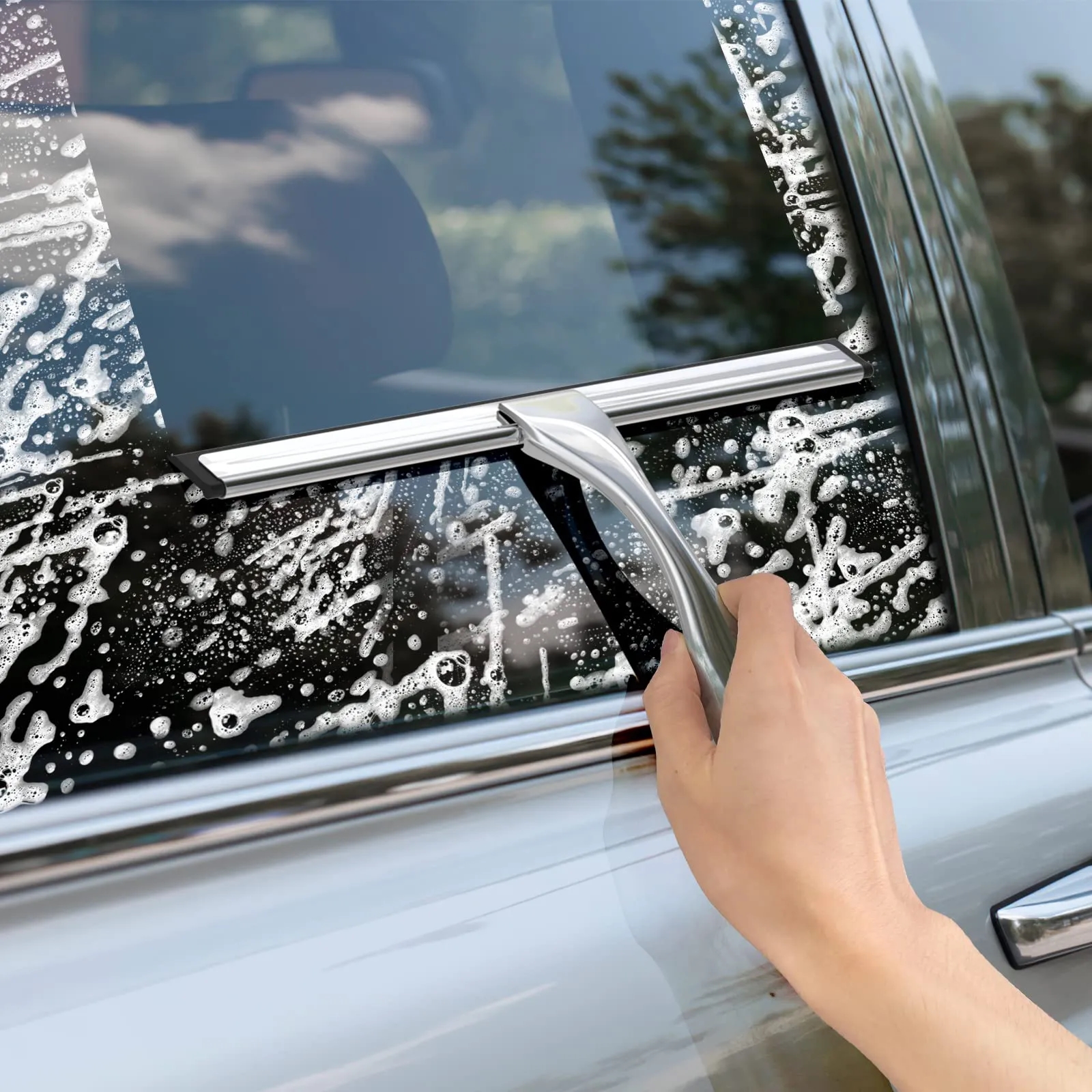 All-Purpose Stainless Steel Shower Glass Door Squeegee 4