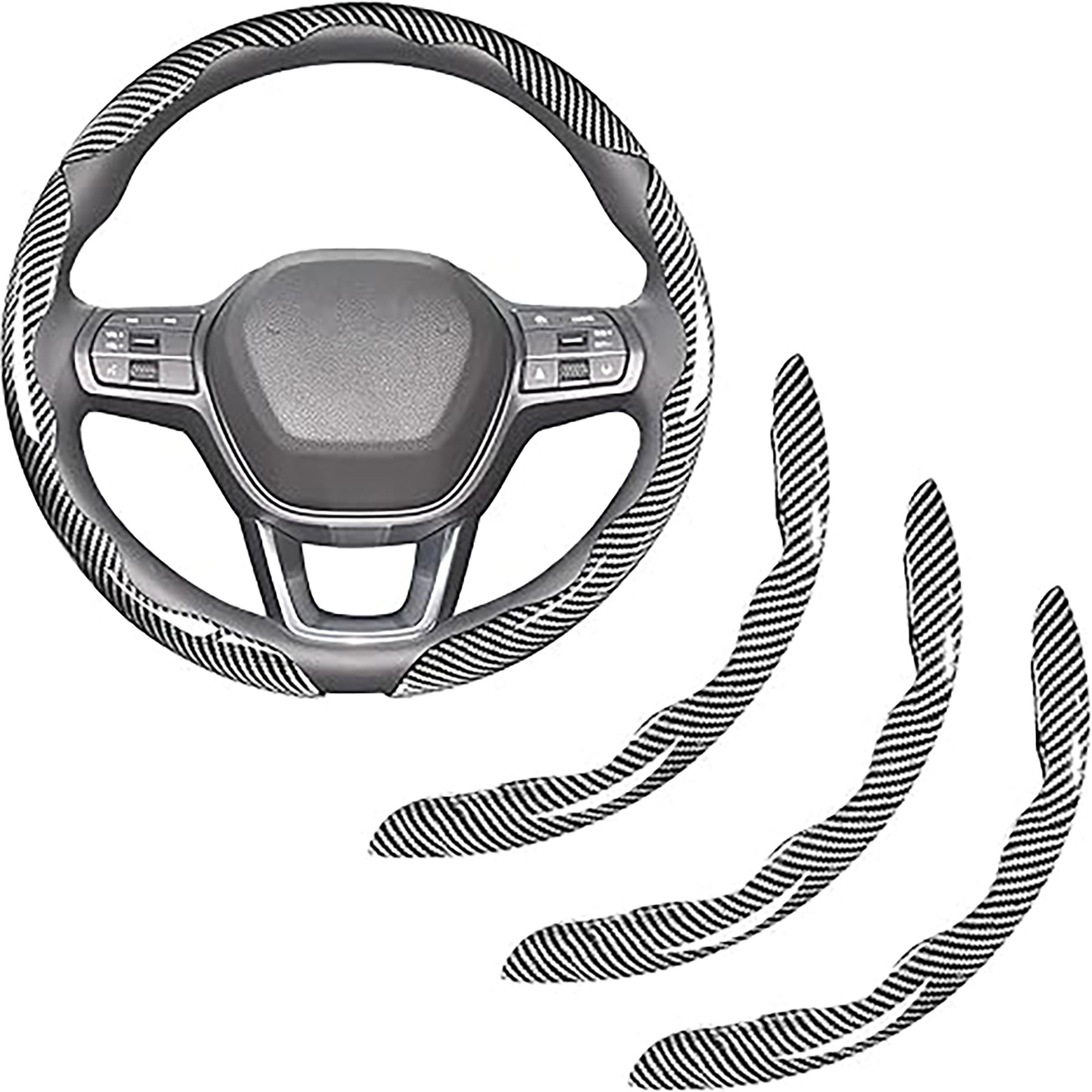Carbon Fiber Steering Wheel Covers 4