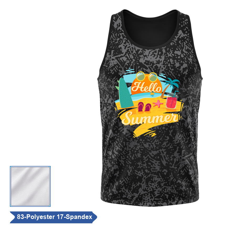 Sublimation Premium Poly Spandex Classic Tank Top - Men, 2