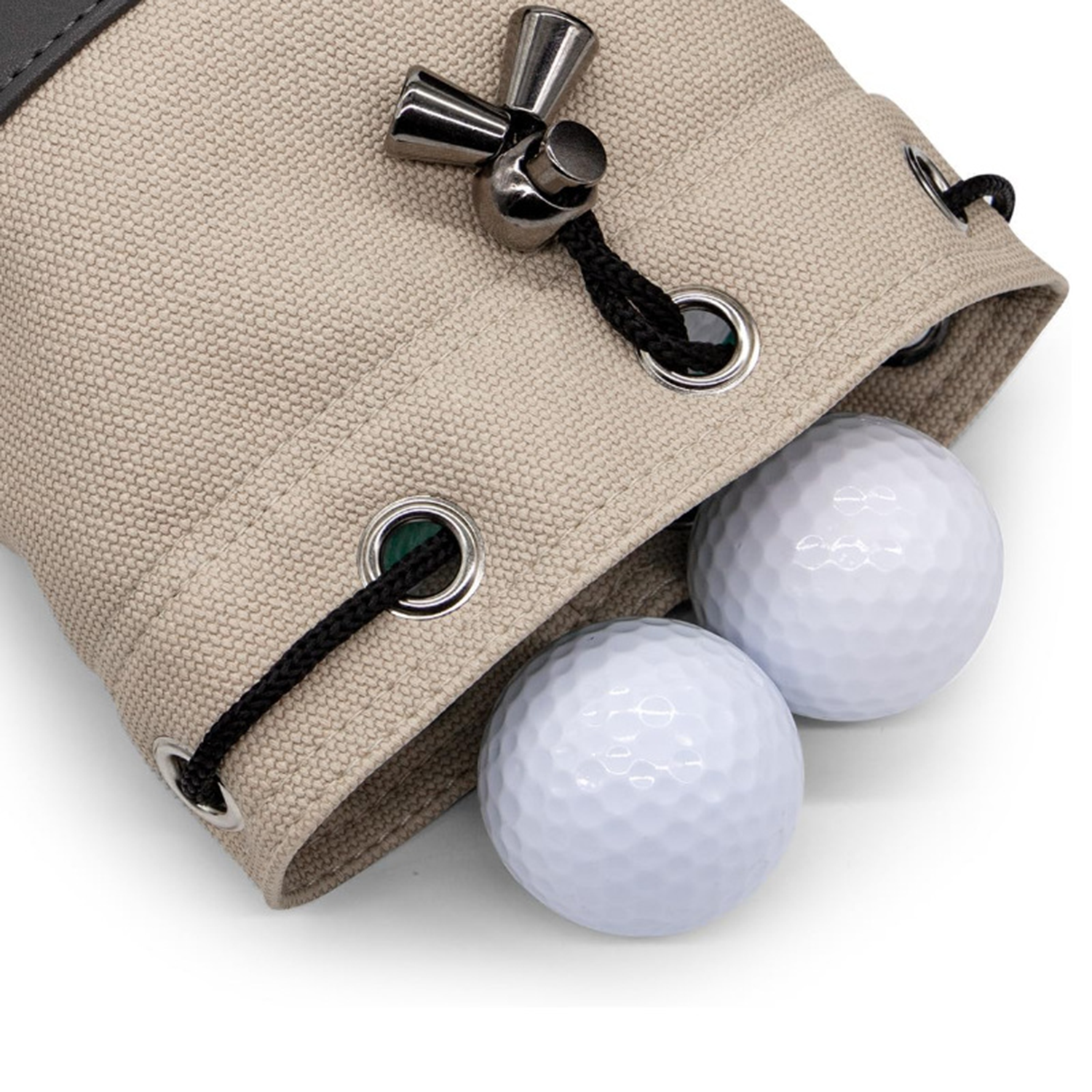 Bucket Waist Design Golf Ball Drawstring Pouch 6