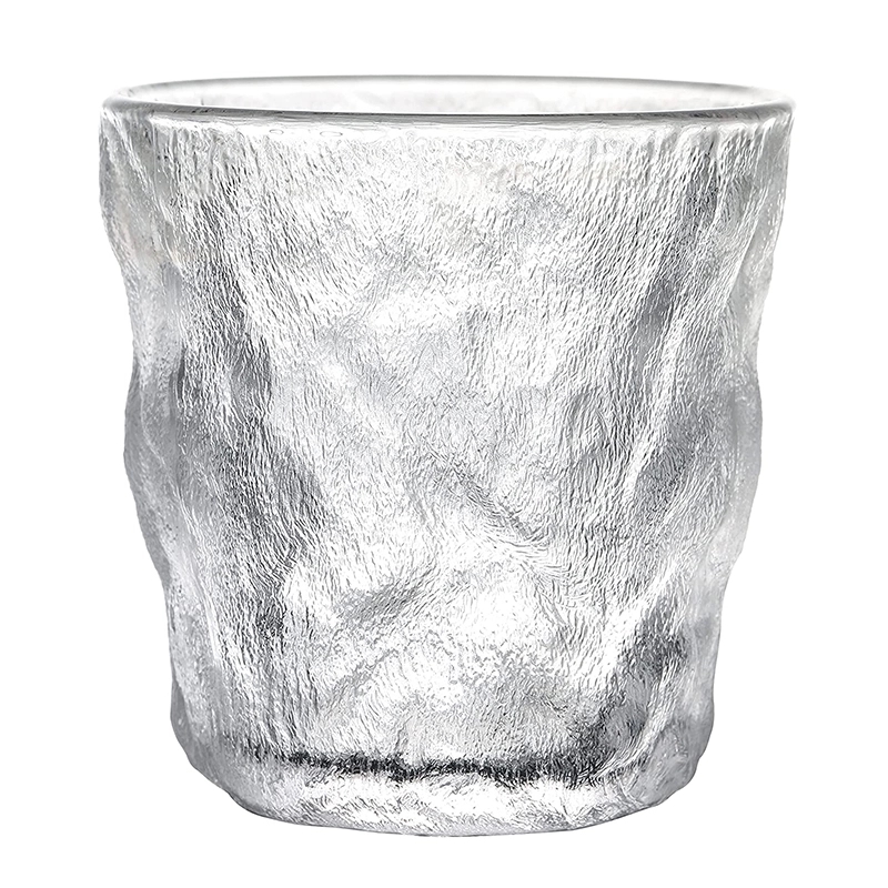 10Oz Glacier Pattern Glass Cup 1