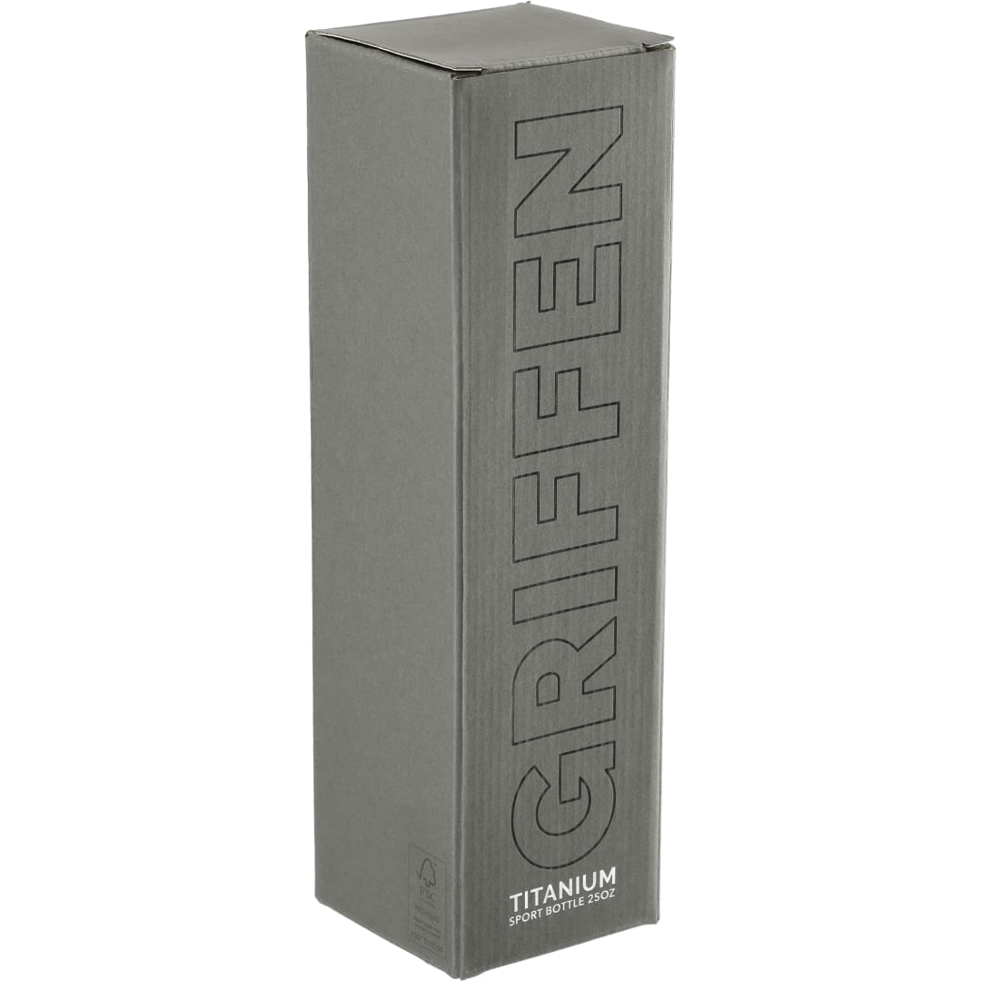 Griffen Titanium Sport Bottle 25oz, custom water bottle with logo imprint 18