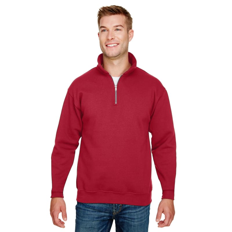 Bayside Unisex 9.5 Oz., 80/20 Quarter-Zip Pullover Sweatshirt 6