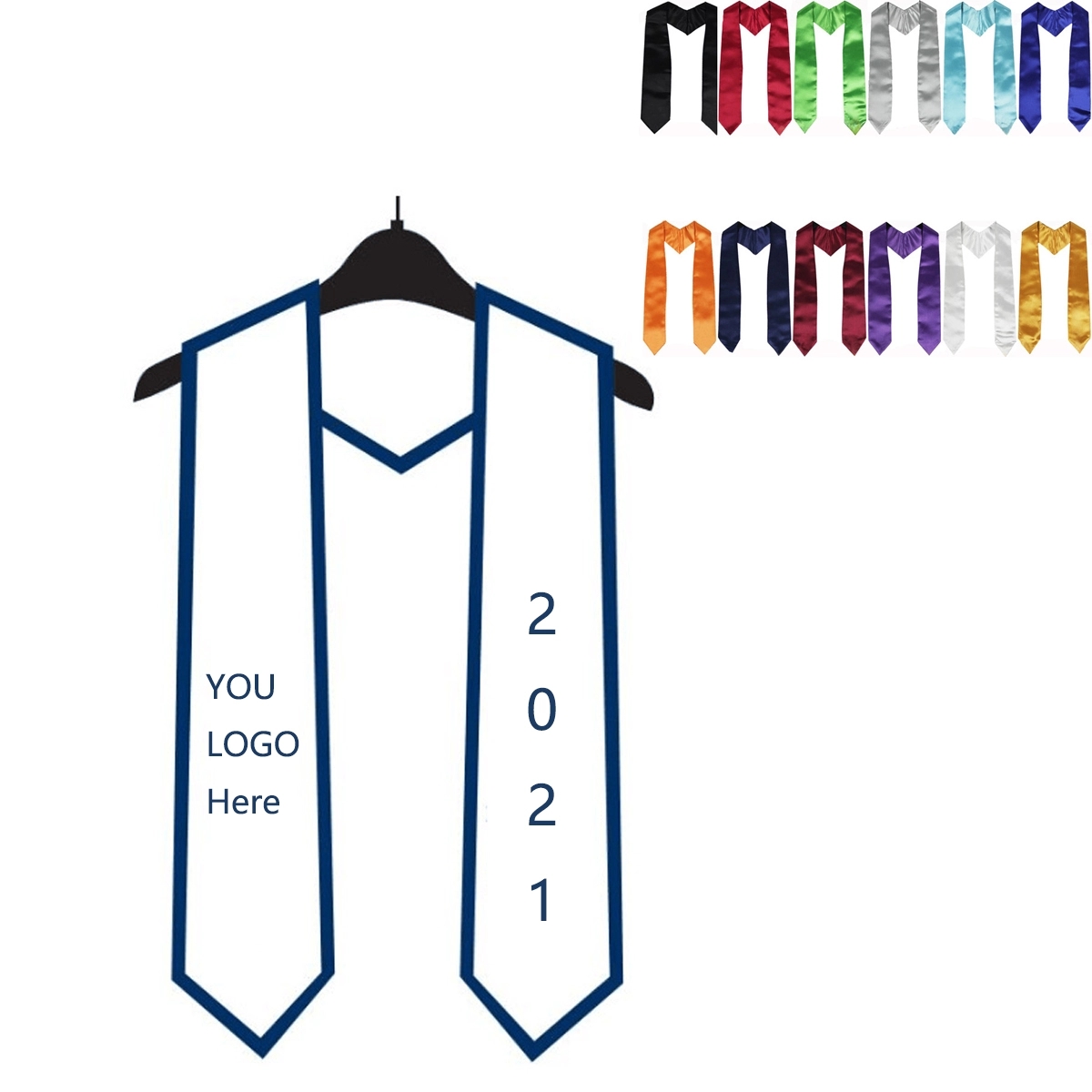 Classic Graduation Stoles Unisex Adult 72" / 60" Long 1