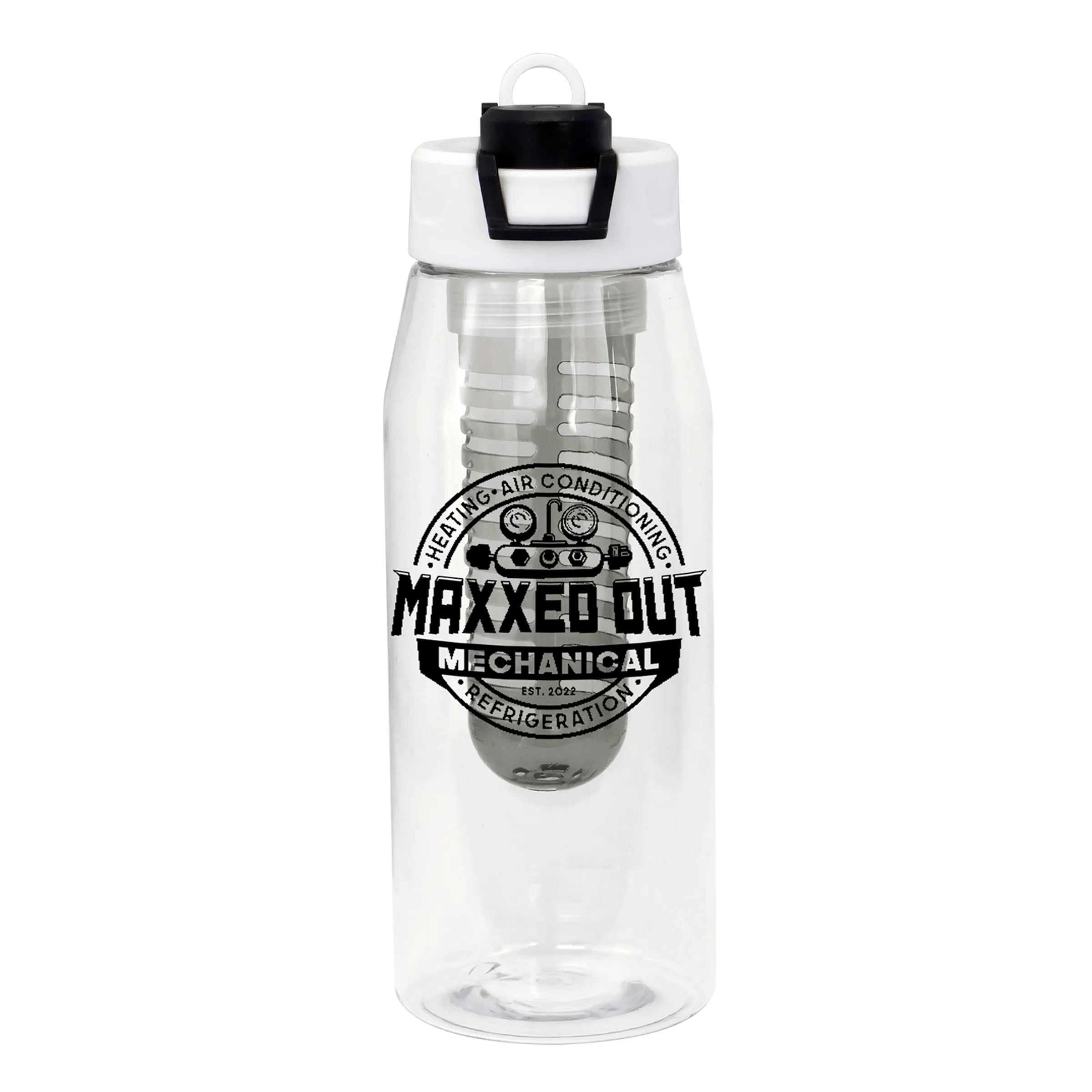 Two Tone Pop Up 32 oz. Bottle with Infuser 4