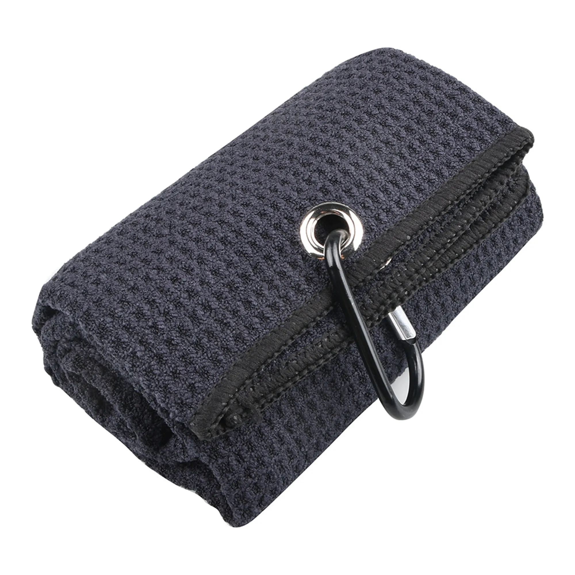 16" x 24" Microfiber Folded Waffle Pattern Golf Towel 3