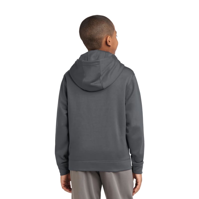 Sport-Tek Youth Sport-Wick Fleece Hooded Pullover. 2