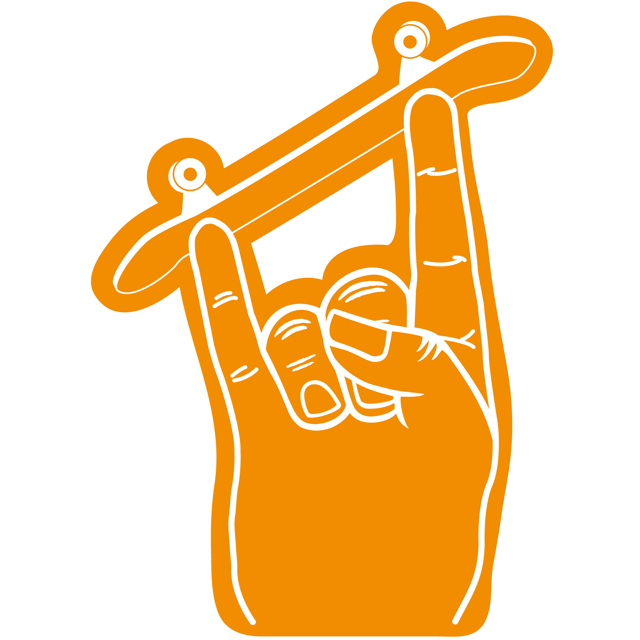 Skateboard Horn Hand 7